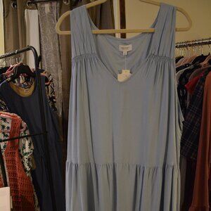 ✨ True Craft NWT Light Blue Tiered Summer Dress – Size 3X